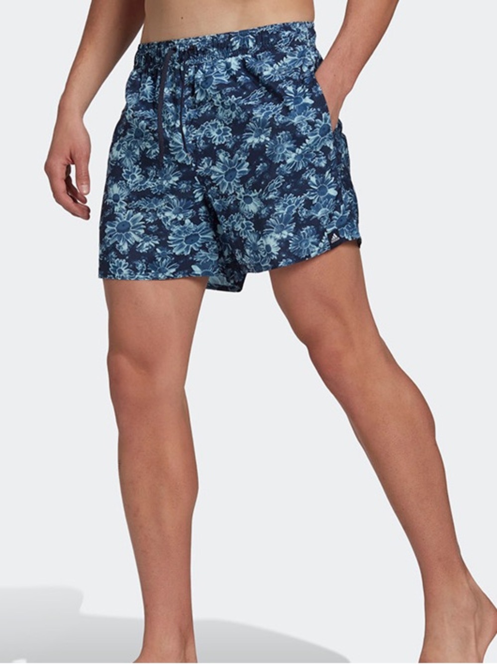 Adidas Men’s Blue floral Swim Shorts unlined size XXL performance 2XL